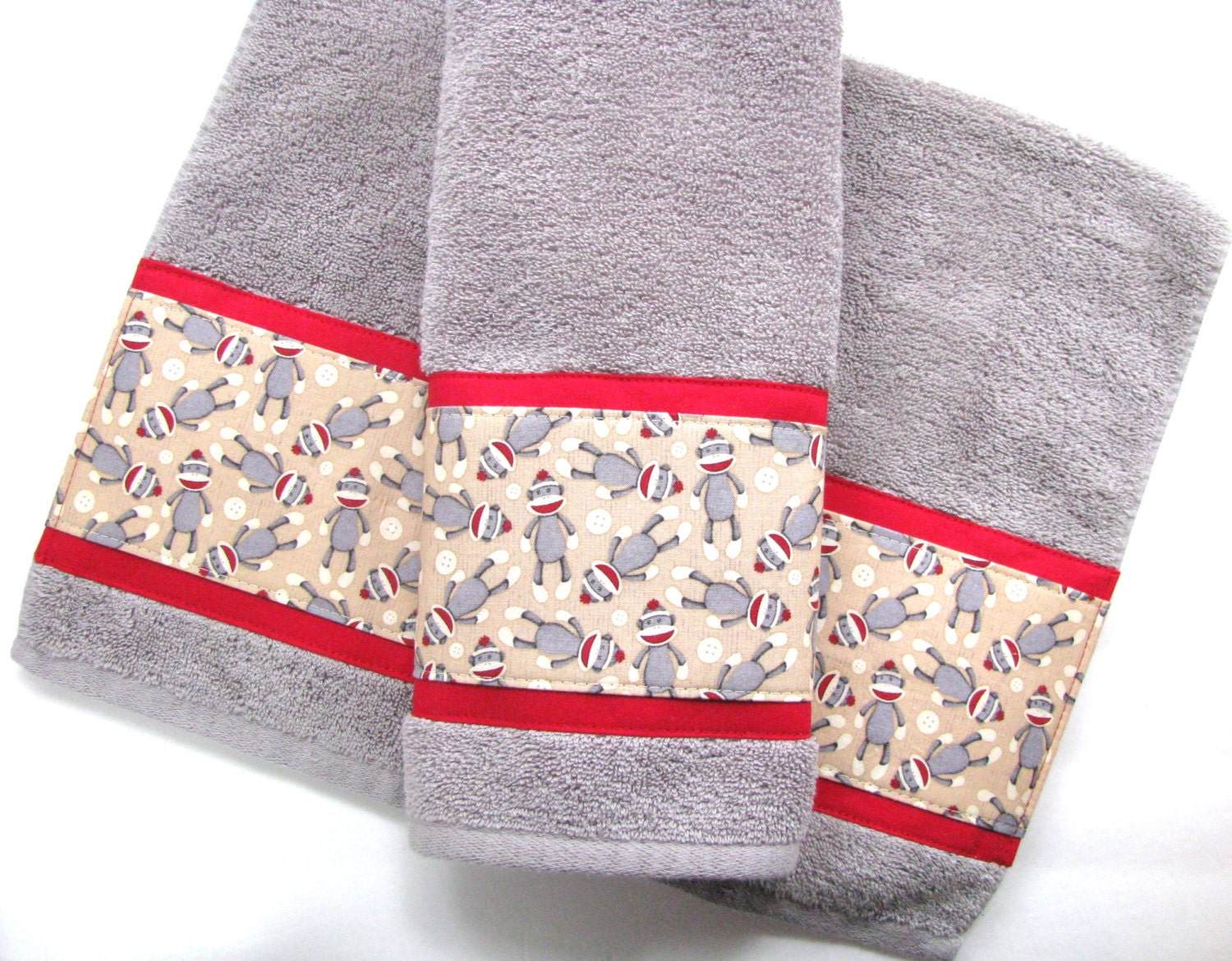 Sock Monkey Towels hand towels towel sets bath towels by AugustAve