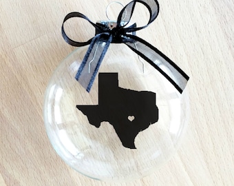 Texas Christmas Ornament, Custom, Travel, USA