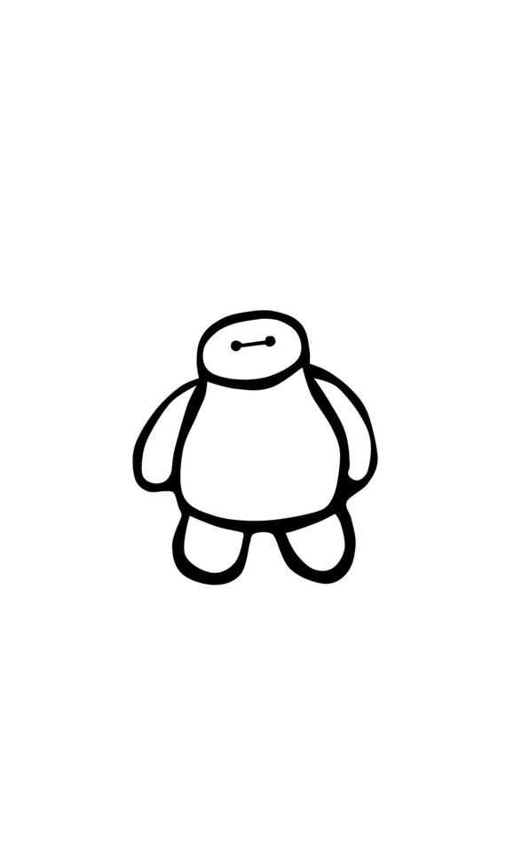 Decal Baymax Outline by EmilysTimelyRealm on Etsy