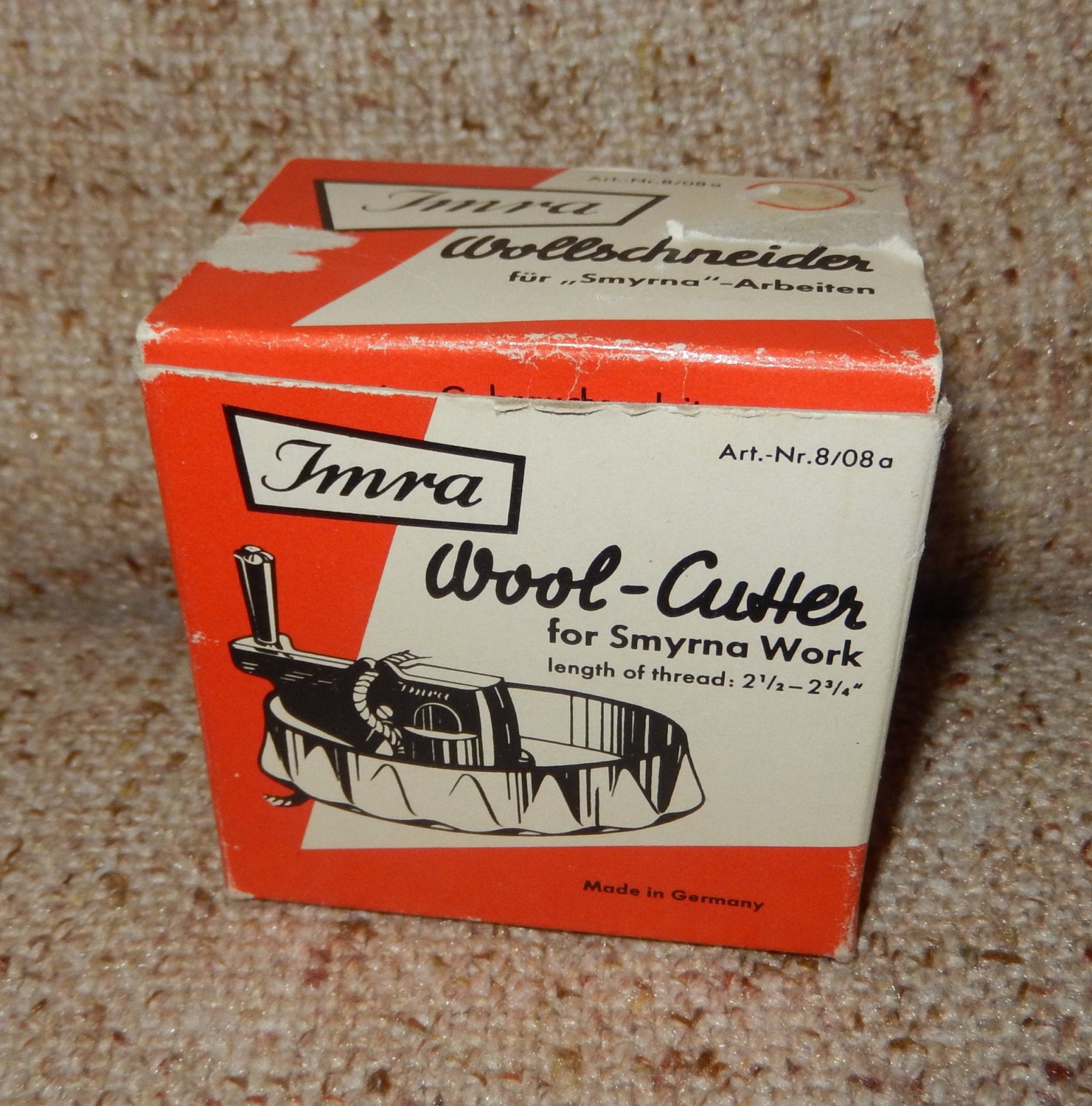 Vintage Imra Wool Cutter for Smyrna or Rug Hooking Work