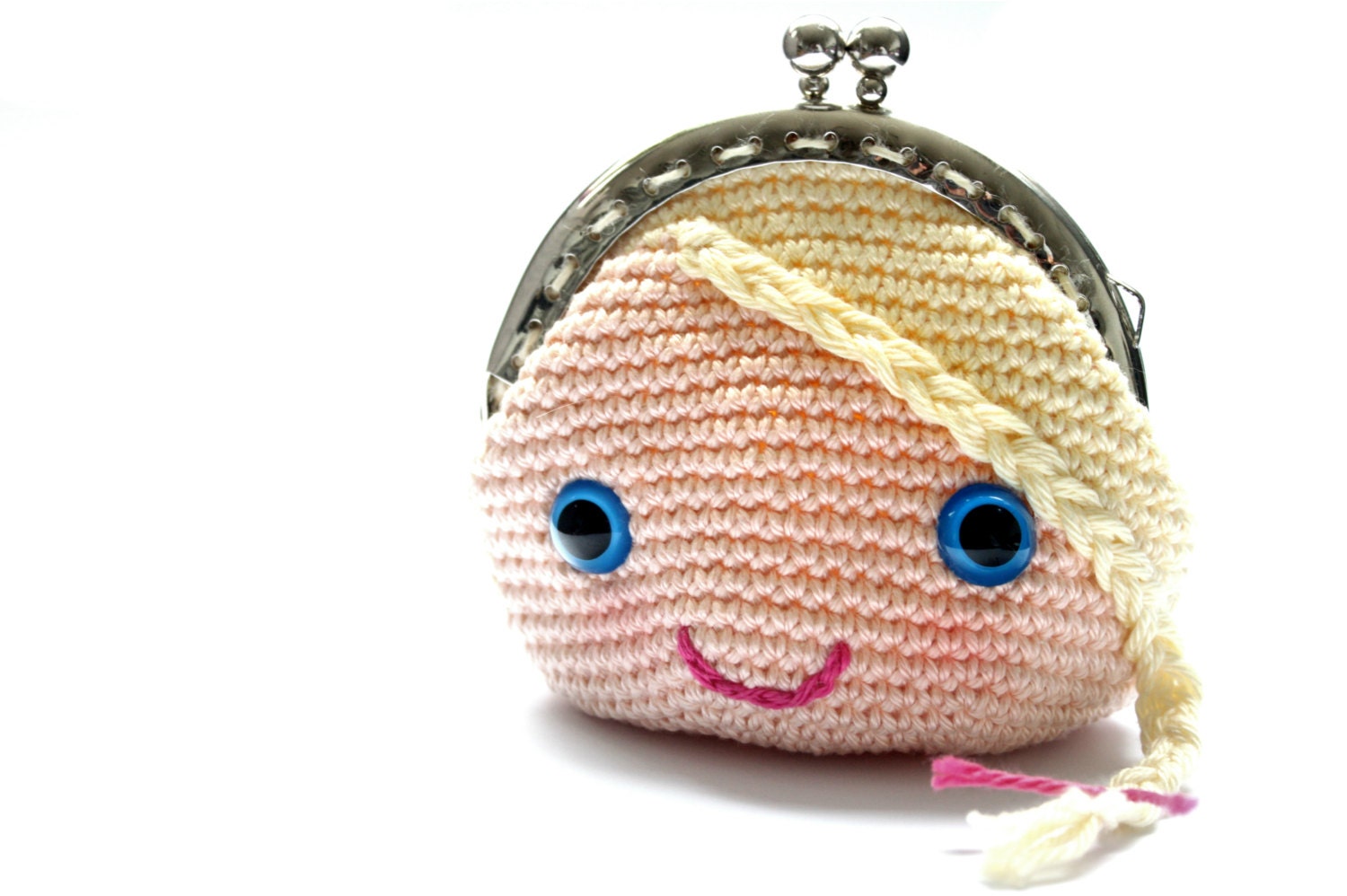 Princess coin purse pdf crochet pattern INSTANT DOWNLOAD