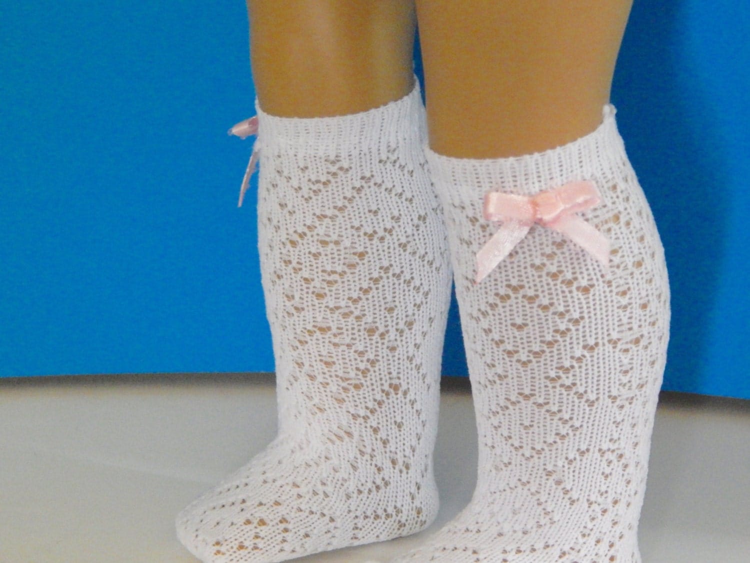 White Doll Socks 15-18 inch Dolls Lacey Doll Socks Socks