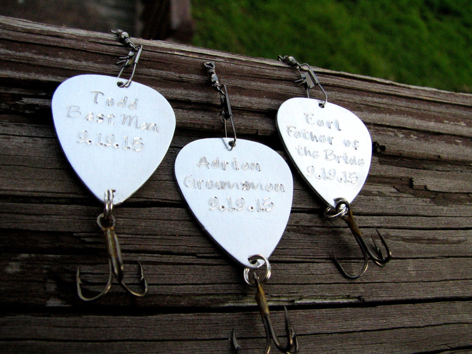 Personalized Fishing Lure or Keychain by BellaDonnaJewelryCo