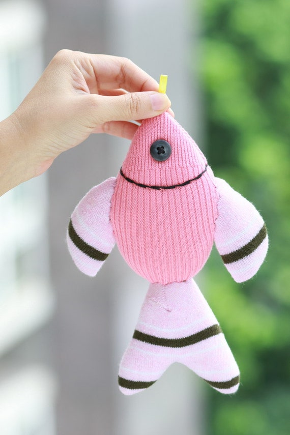 Stuffed fish Stuffed Animal Cute Plush Toy fish by ToysApartment