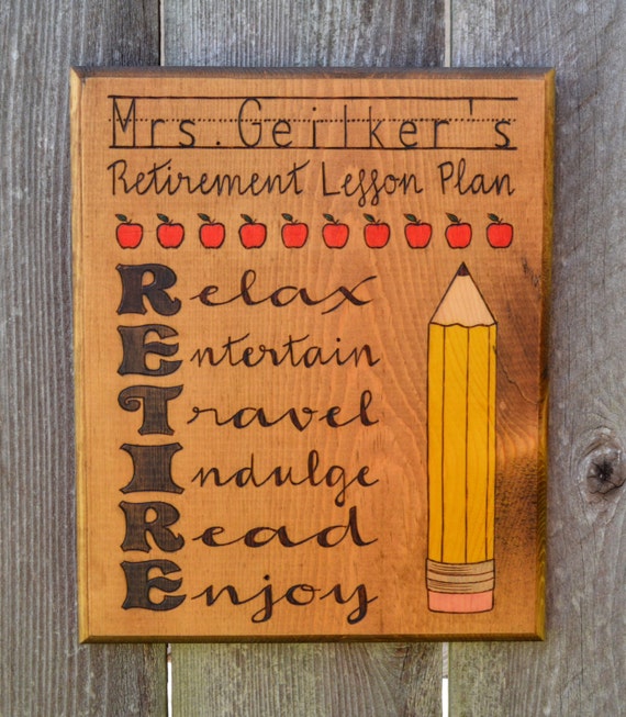 Teacher Retirement Sign