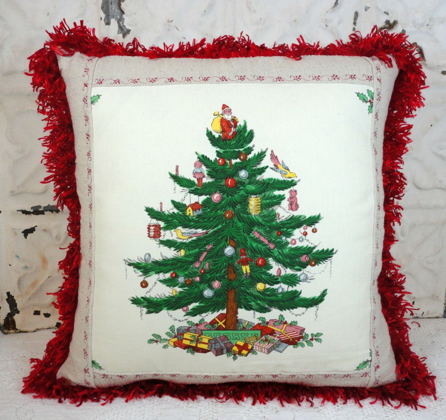 spode christmas tree linen 16 inch christmas by spode christmas tree linen 16 inch christmas by