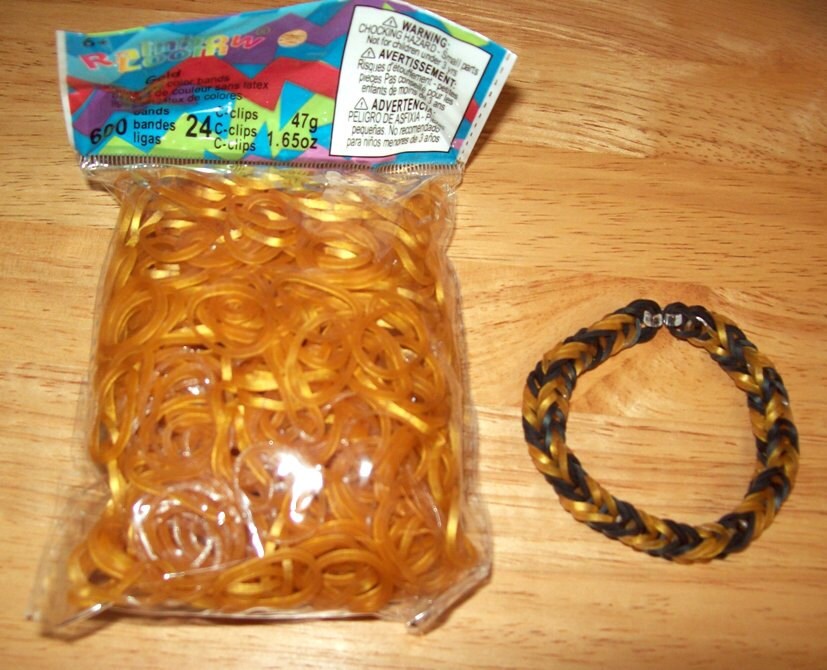 Rainbow Loom® Authentic Rubber Bands Gold 600Band Package