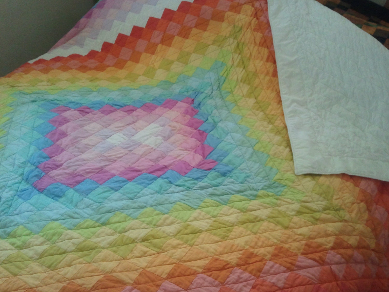 Purple Quilt Green Quilt Made To Order Queen Quilt King