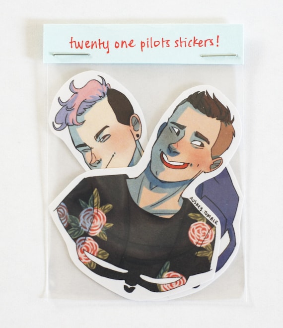 Set Of 2 Twenty One Pilots Stickers 1359