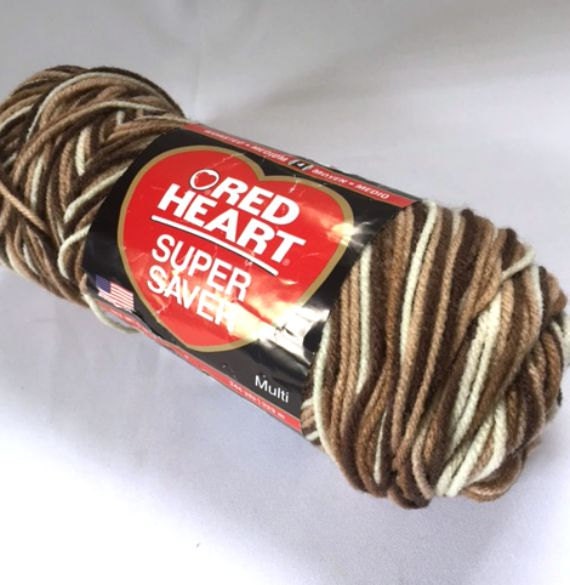 Red Heart Super Saver Yarn Worsted Weight Variegated Shaded