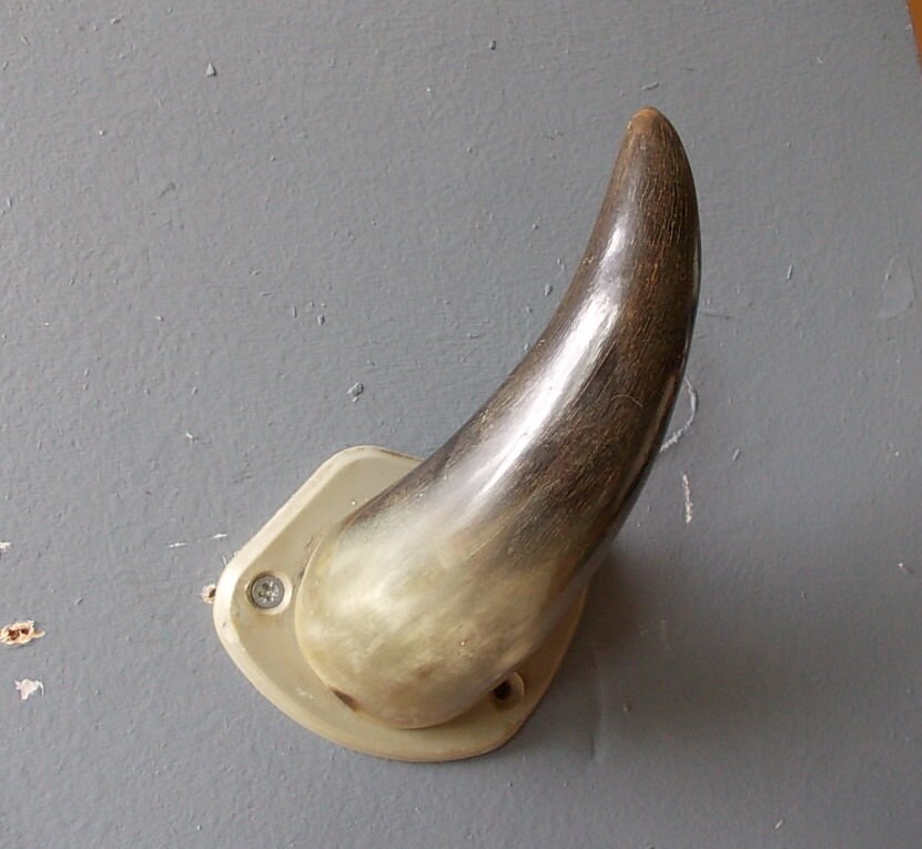 Horn Rack / Soviet Hook / Horn Hook / Genuine Cow Horn / Made