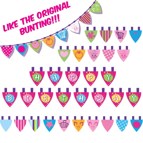 Shopkins Happy Birthday Banner Printable | you print shopkins digital happy birthday banner Shopkins Happy Birthday Banner Printable | you print shopkins digital happy birthday banner