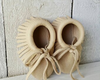 Leather Baby Moccasins / Baby Moccasins / Leather Baby Shoes / Leather Moccasins / Baby Shower