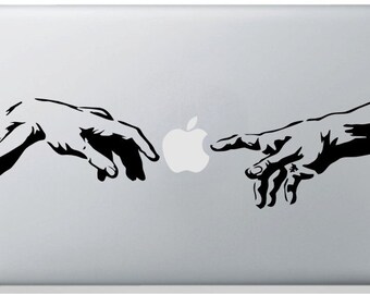 Michelangelo Hands Decal Laptop Sticker MacBook Decal