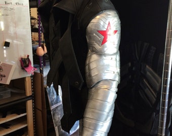 Captain America Winter Soldier Bucky Barnes Bionic Arm And Mask With Goggles Captain America Winter Soldier Bucky Barnes Bionic Arm And Mask With Goggles