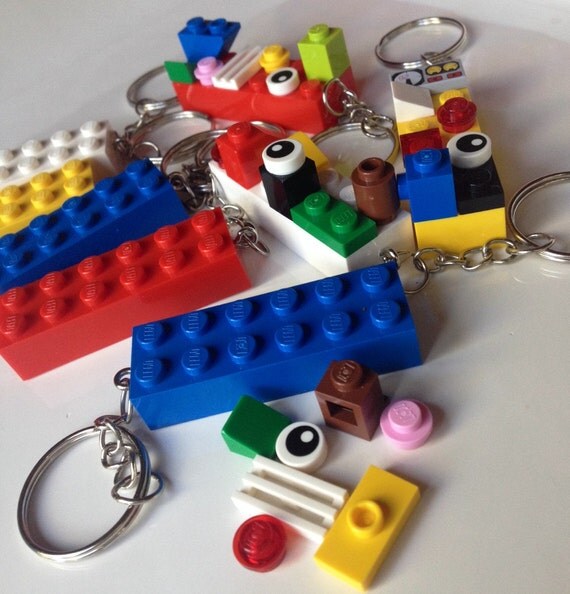 LEGO® Brick Keychain Kit Ready To Decorate Made From LEGO®