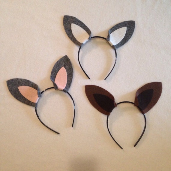 20 Qty Donkey Ears Headband Custom Colors Birthday Party