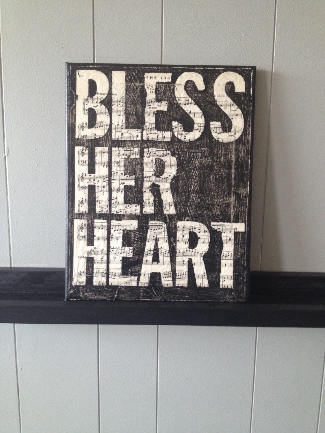 Canvas Art Quote Bless Her Heart 11 X 14 Canvas