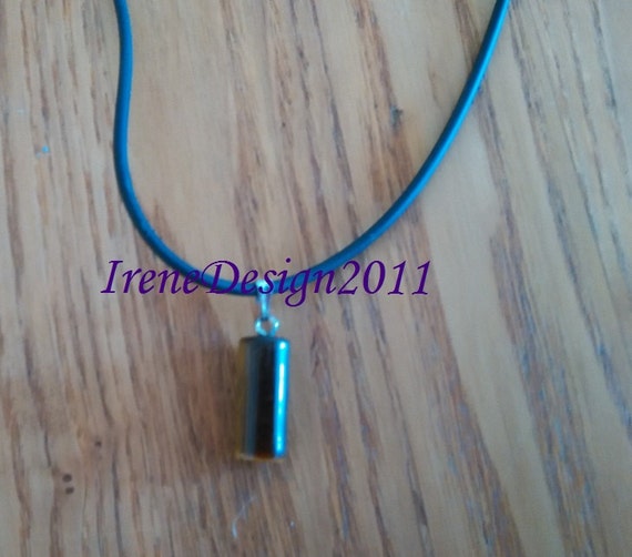Handmade Leather Necklace with Tigers Eye by IreneDesign2011