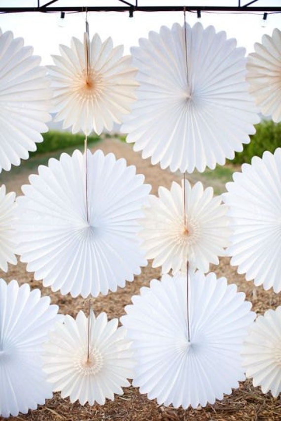 Paper Pin Wheel Decor (various sizes and colours)