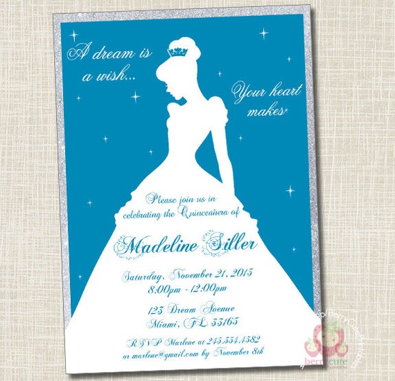 Disney Sweet 16 Invitations 6