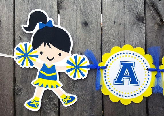 Cheerleader Banner Cheerleading Banner Cheerleader Birthday