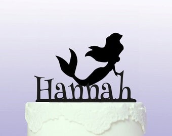 Personalised Little Mermaid Cake Topper