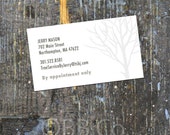 Pre Designed  Business or Calling Card: Tree service, Gardener, etc.