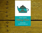 Pre Designed  Business Card: pottery, tea, herbs, etc.