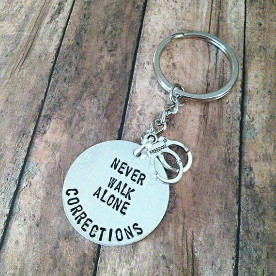 Corrections Officer Keychain CO Corrections by tagsandthingsbyk