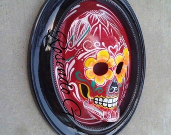 Day of the dead skull face.