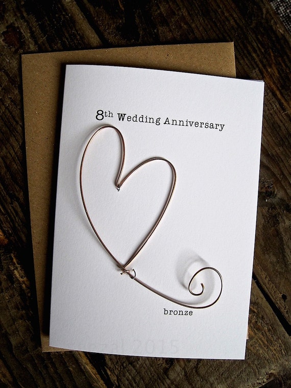 30+ Amazing Style Wedding Anniversary Bronze Cards