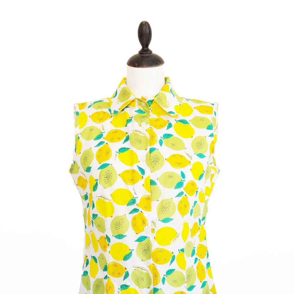 Lemon Silk Blouse | Lemon Silk & Lace Tunic Top
