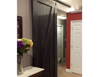 Custom Made Sliding Barn Door - Z Design - Onyx