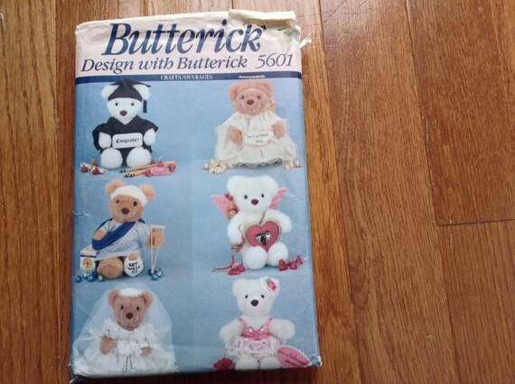 butterick teddy bear pattern