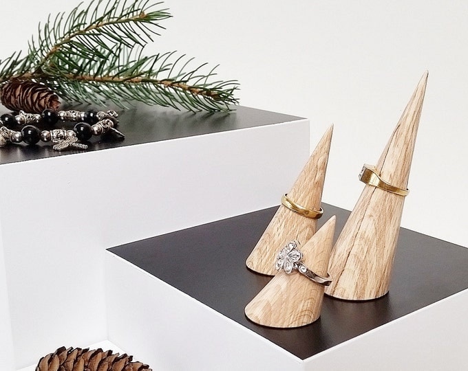 Spalted wood ringholderset / Assecory / jewelry display / Organiser / ringorganiser/ Wedding gift