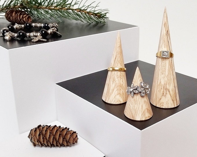 Spalted wood ringholderset / Assecory / jewelry display / Organiser / ringorganiser/ Wedding gift