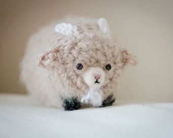 Cute Mystery Pygmy Goat Amigurumi Kawaii Goat - Amigurumi Goat Crochet OOAK