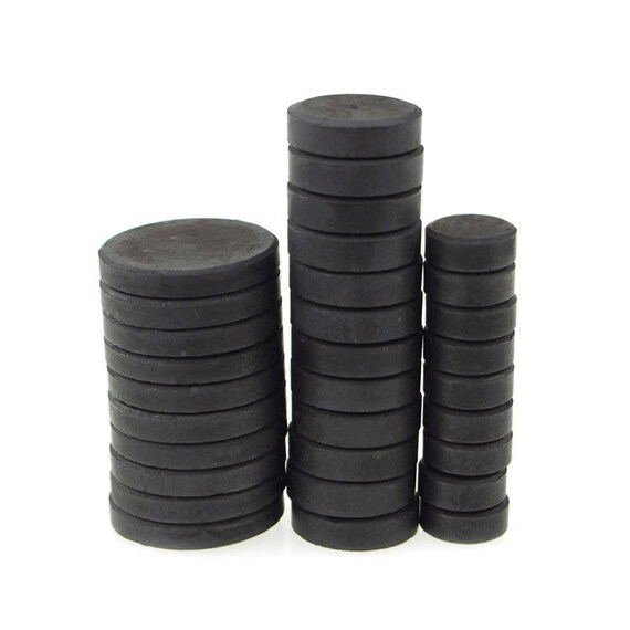 Circle Black Metal Adhesive 10Piece