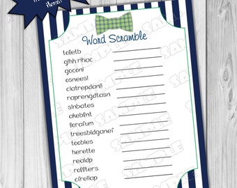 Mustache Baby shower games word search game by greenmelonstudios