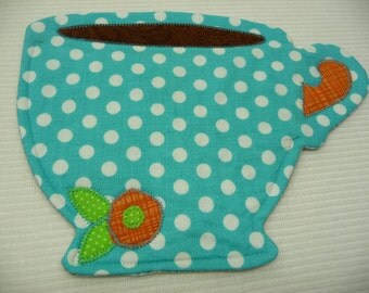 Tea Cup Mug Rug - Coffee Cup Mug Rug - Mug Rug - Coaster