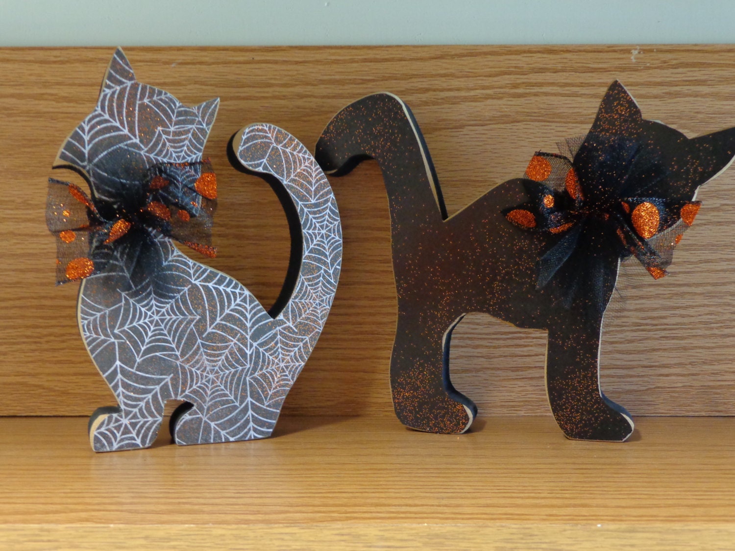  Halloween Decor Fall Decor Black Cat Decor Scaredy Cats 