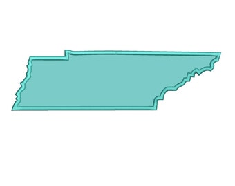 Tennessee State Applique - Instant Download Machine Embroidery