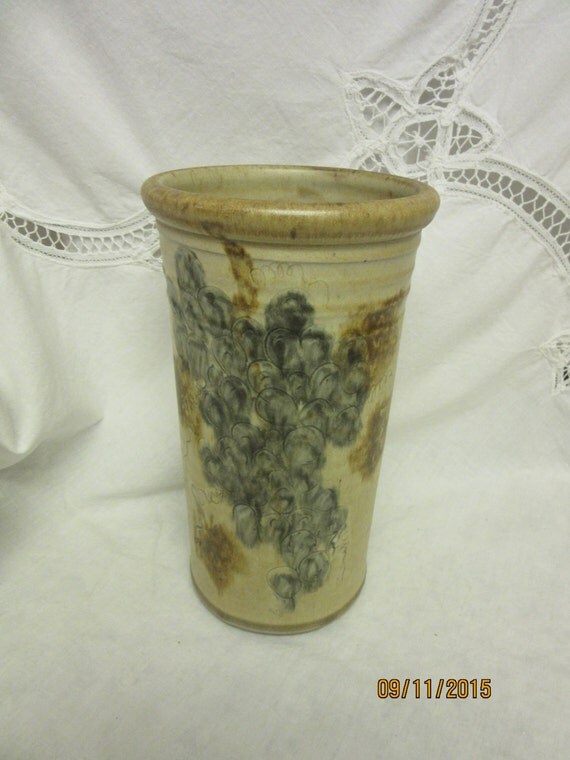 Pottery Vase Stoneware by Dick Lehman Goshen by PorcelainChinaArt