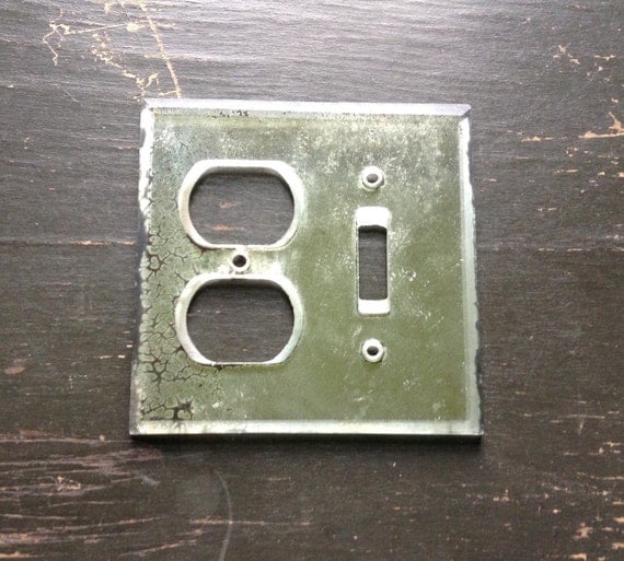 Vintage Mirrored Switch Plate And Outlet Cover