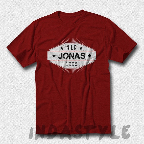 nick jonas red shirt