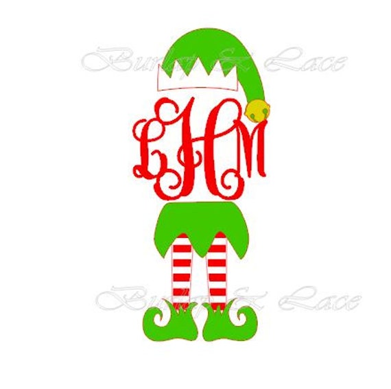 Download Monogram Christmas Elf Shirt.