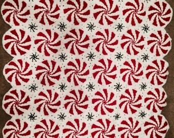 Holiday Peppermint Throw