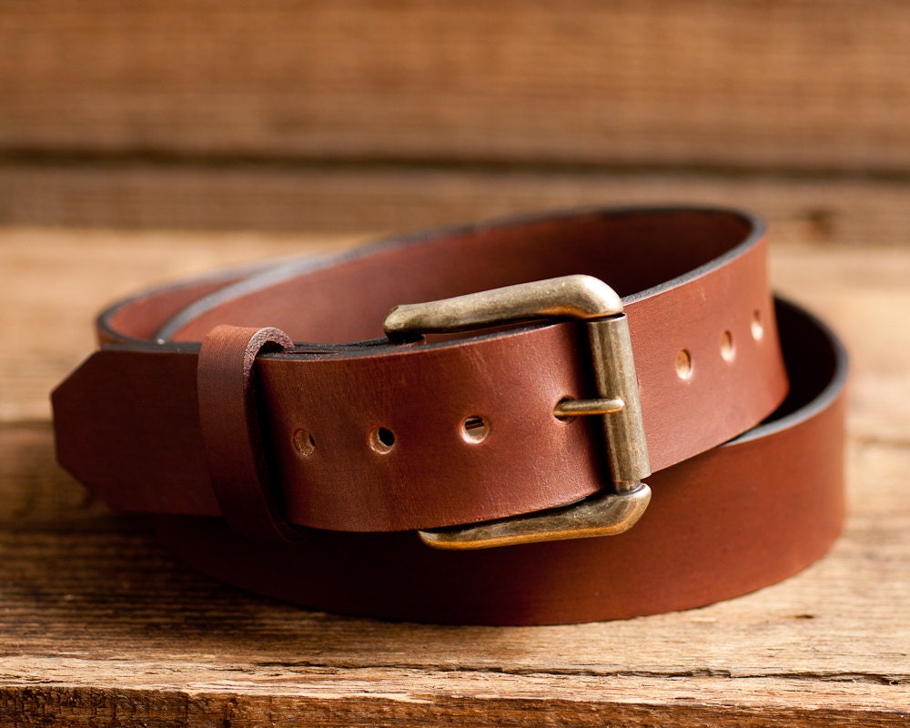Leather Belt Full Grain Leather Belt Brown Leather Belt