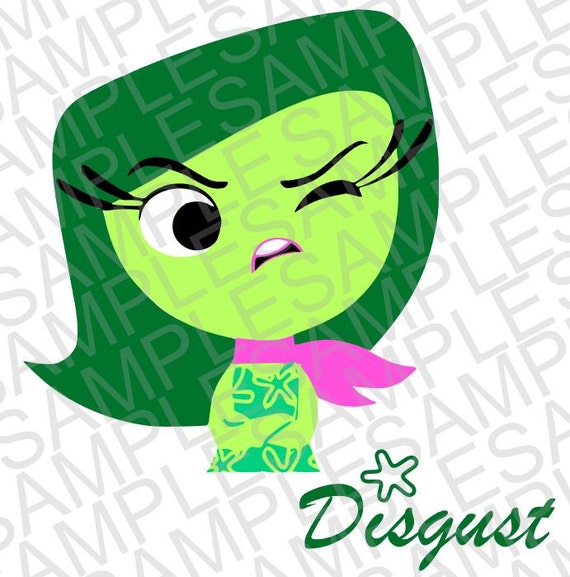 Disney Inspired Inside Out Disgust SVG DXF by MissAddisonsCloset